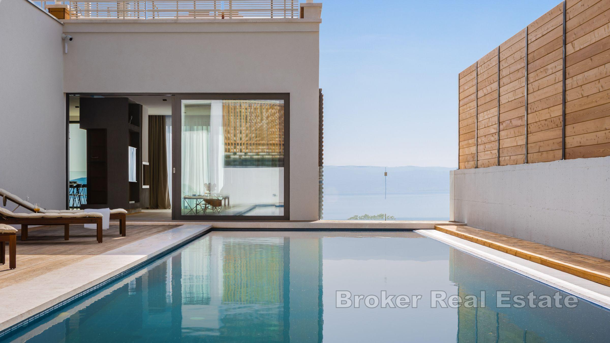 Villa con vista sul mare aperto