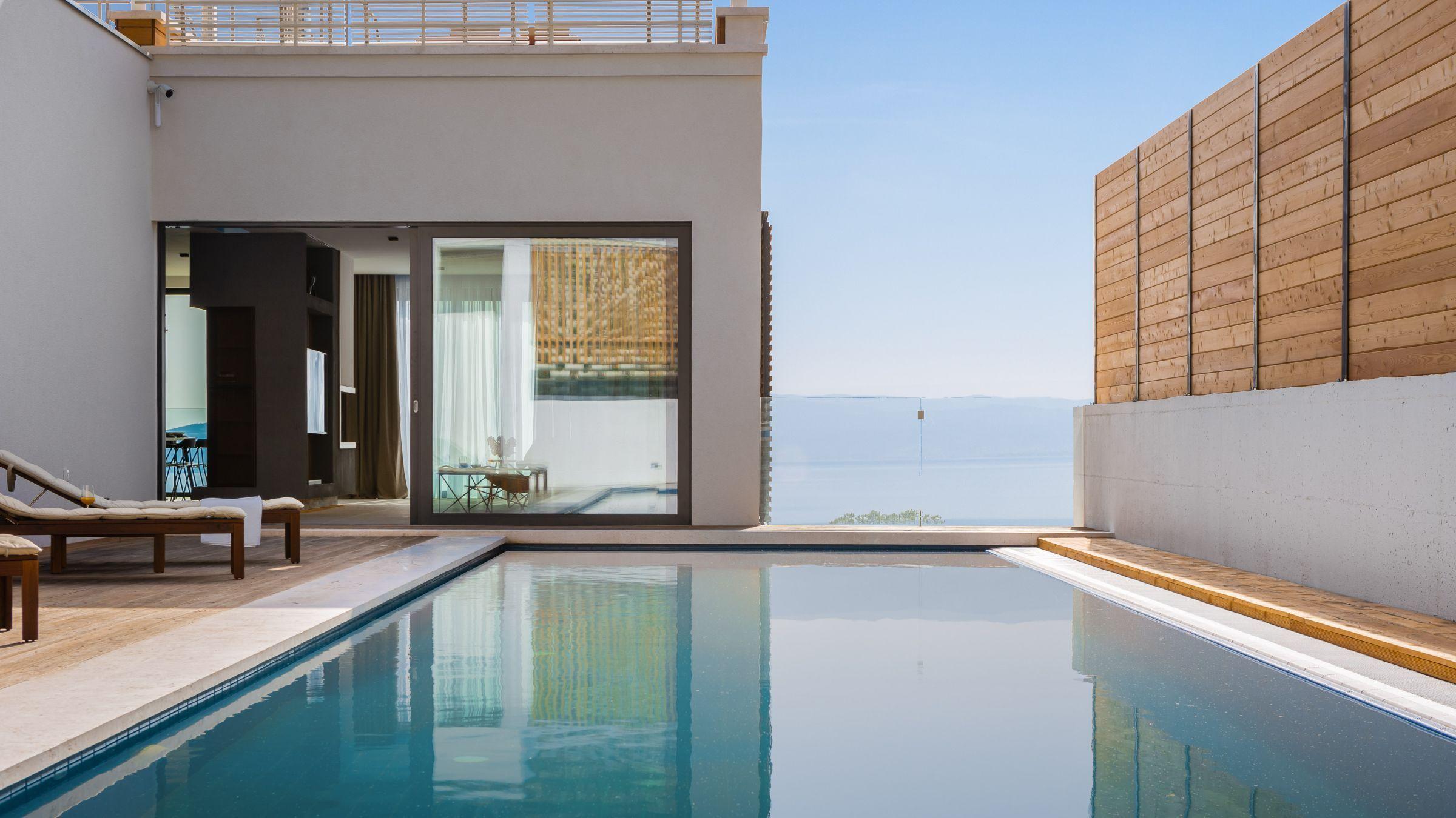 Vila s otevřeným výhledem na moře