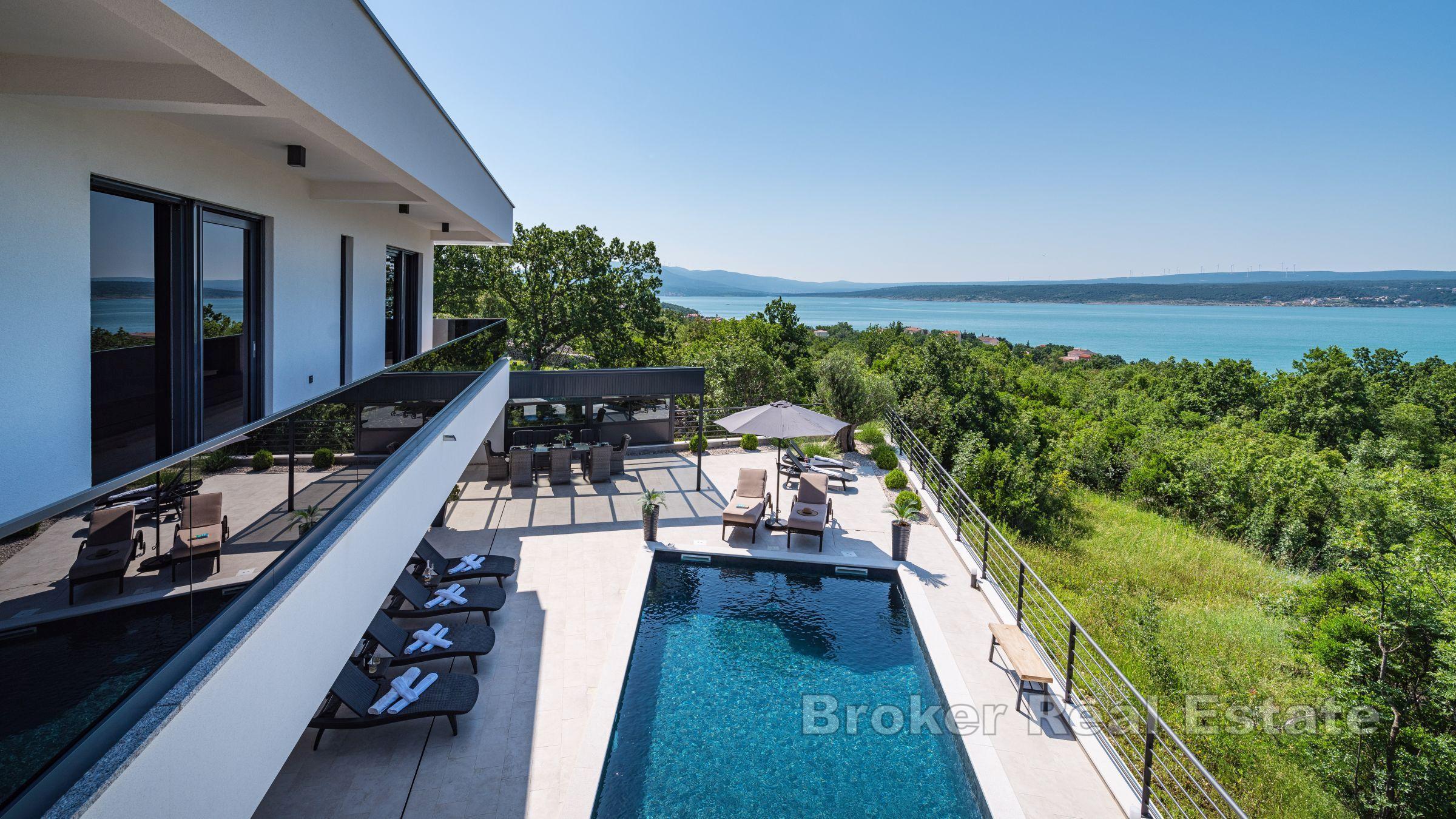 Una villa eccezionale con vista sul mare aperto
