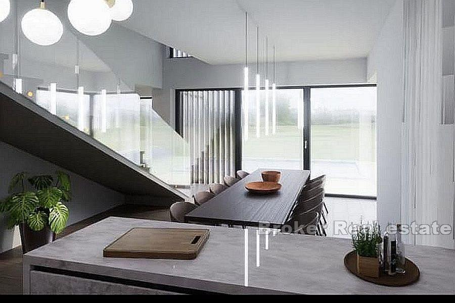 Byggnadsmark med ett projekt