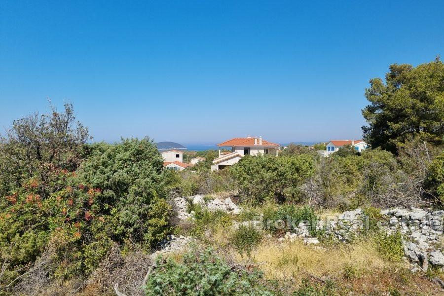 Byggnadsmark med ett projekt