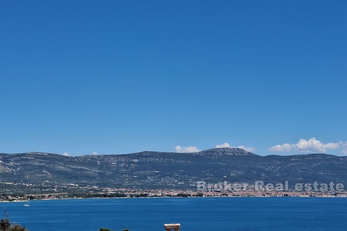 An apartment house with an open sea view