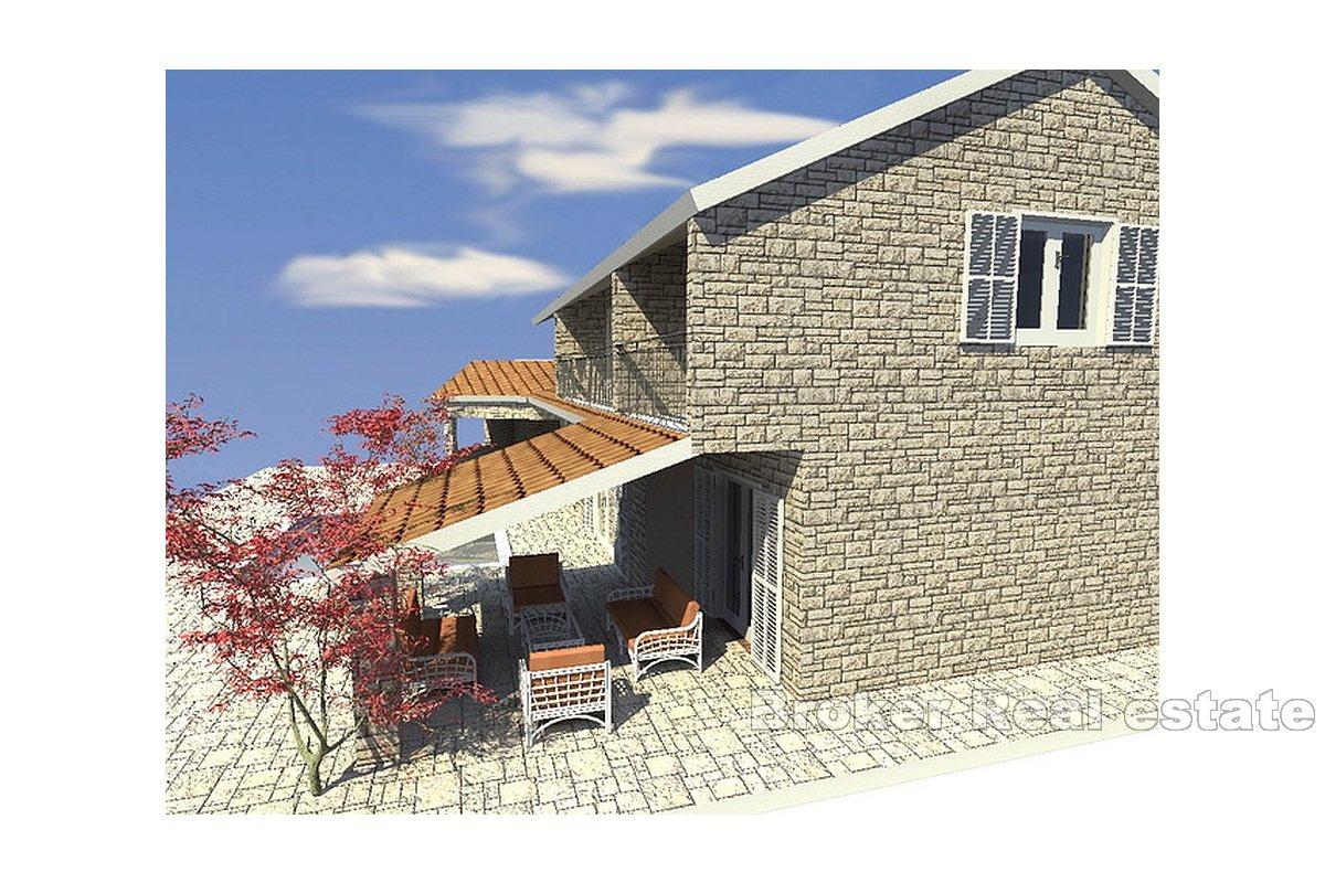 A unique building plot with a panoramic view of the sea