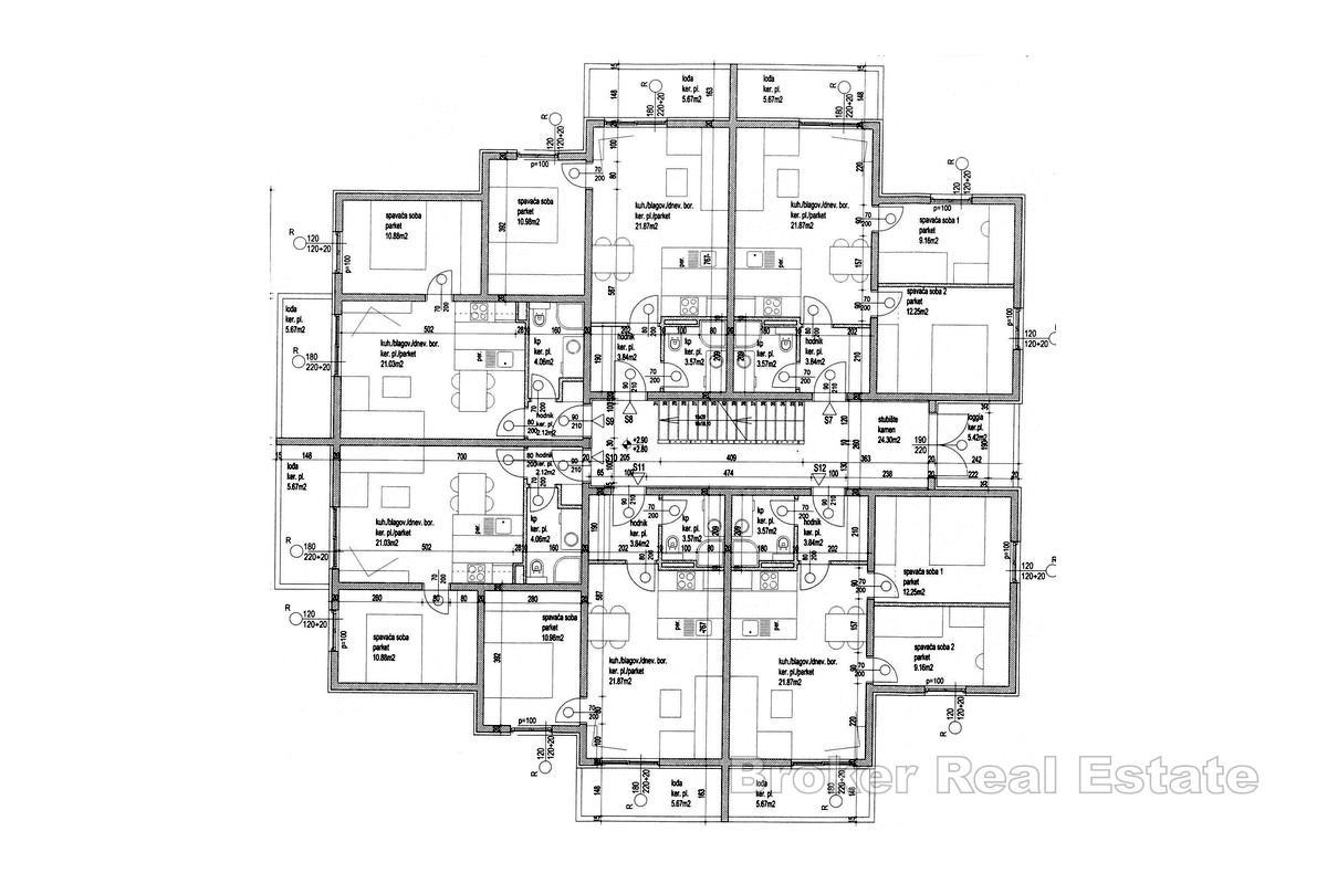Moderan apartman u novogradnji s pogledom na more
