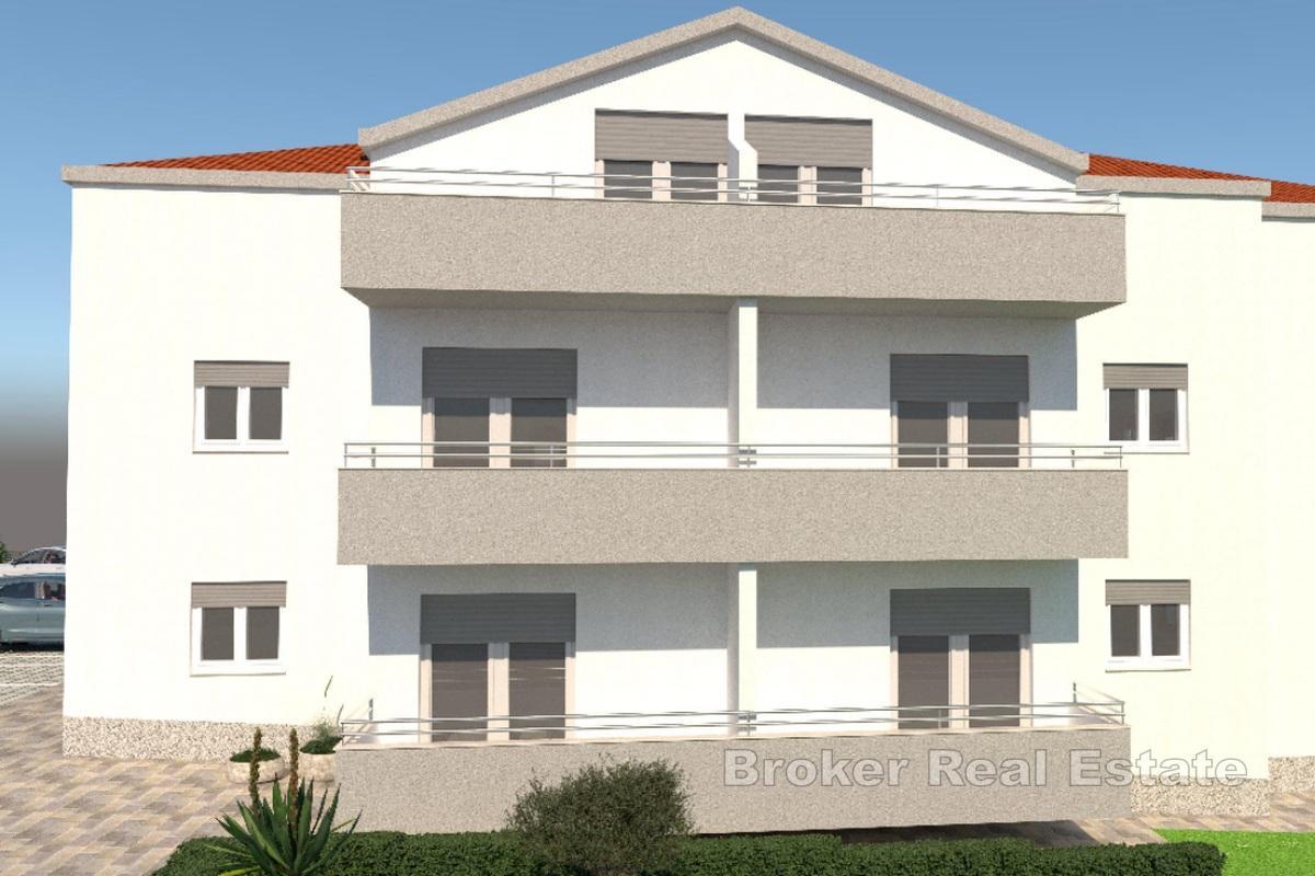 Appartement moderne dans un immeuble neuf avec vue sur la mer