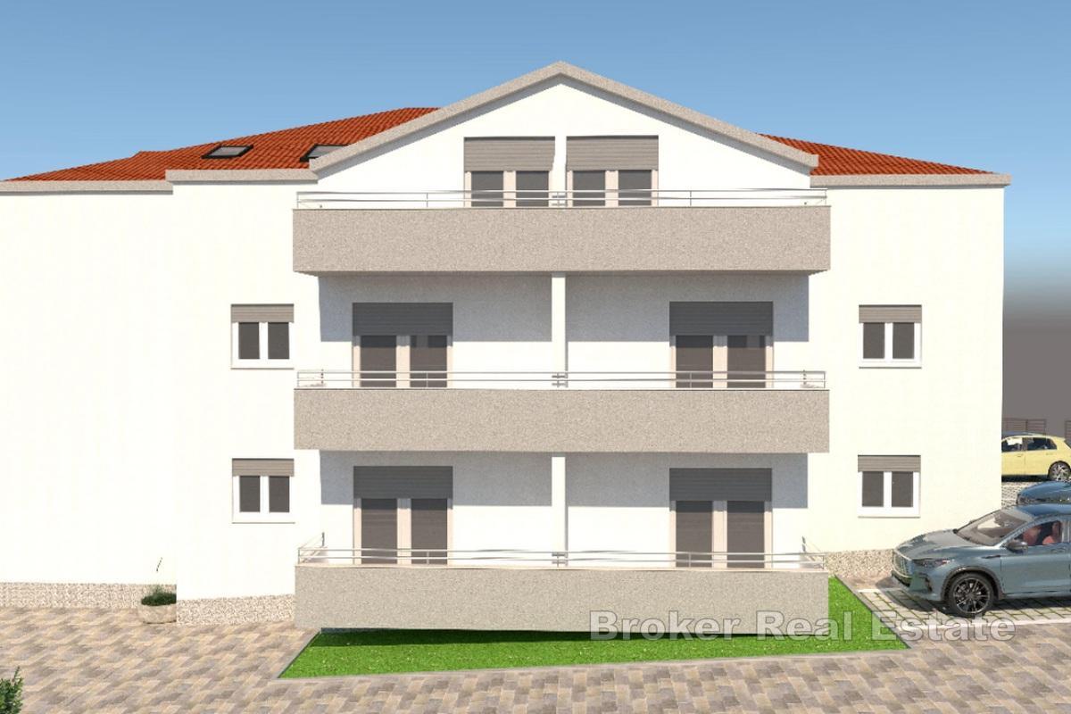 Appartement moderne dans un immeuble neuf avec vue sur la mer
