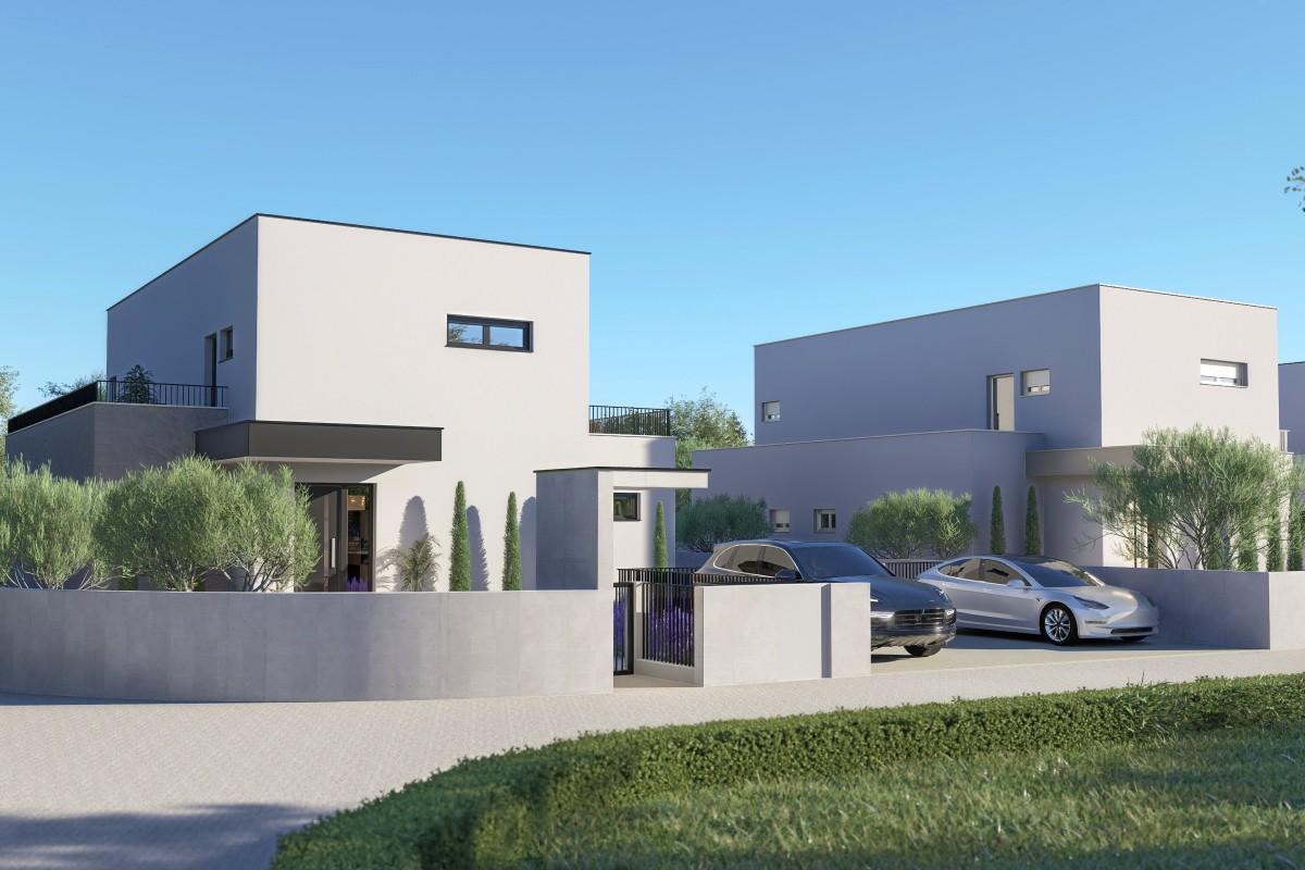 Villa moderna con vista panoramica sul mare