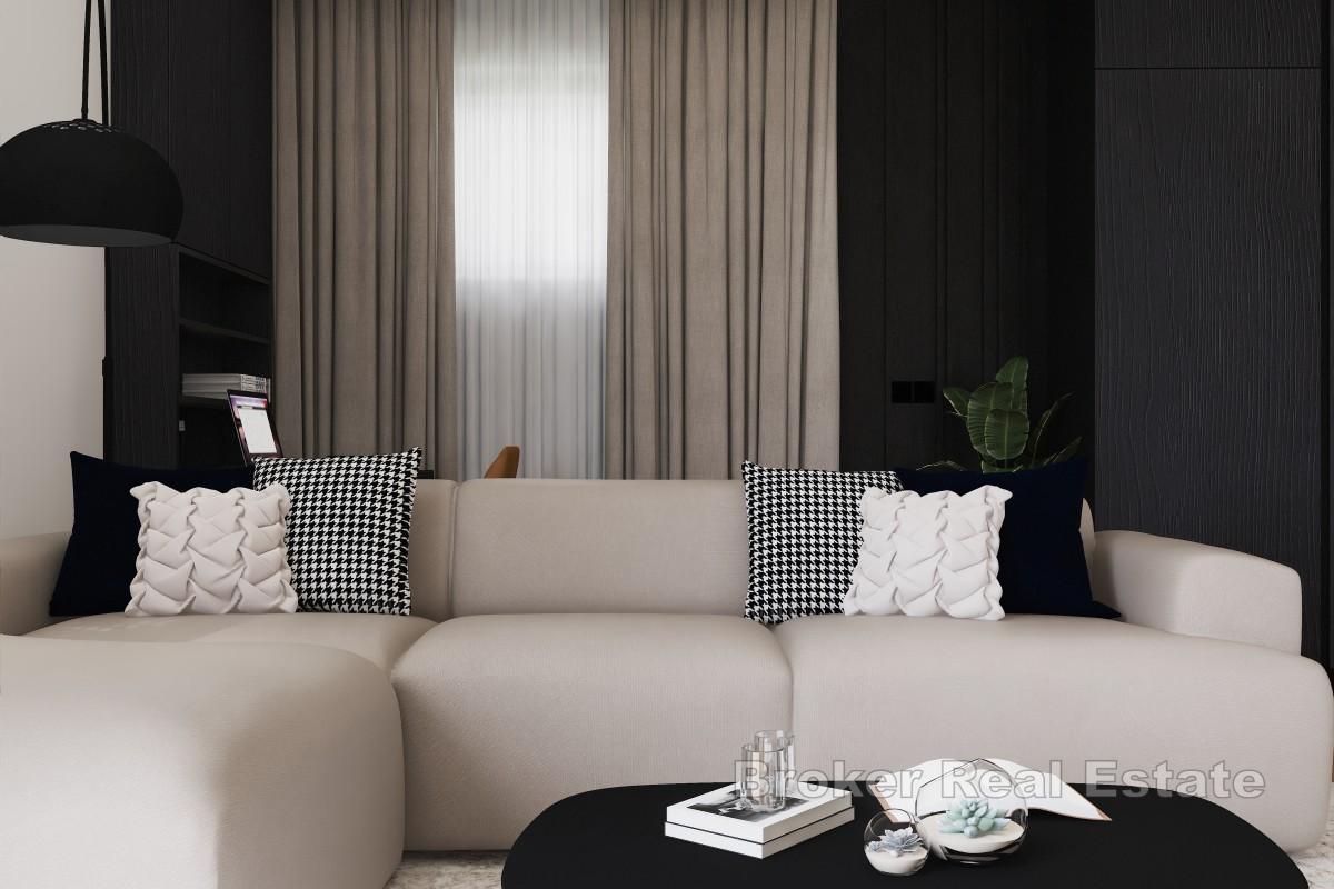 Modern villa med panoramautsikt över havet