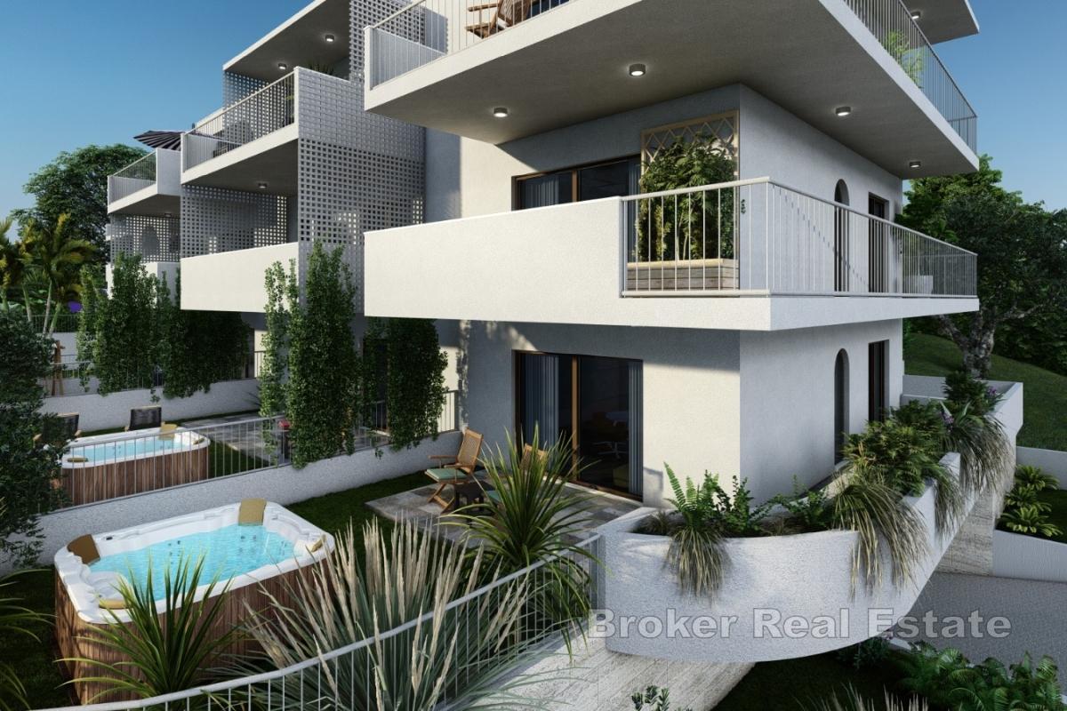 Nowo wybudowany apartament na wyspie Ciovo
