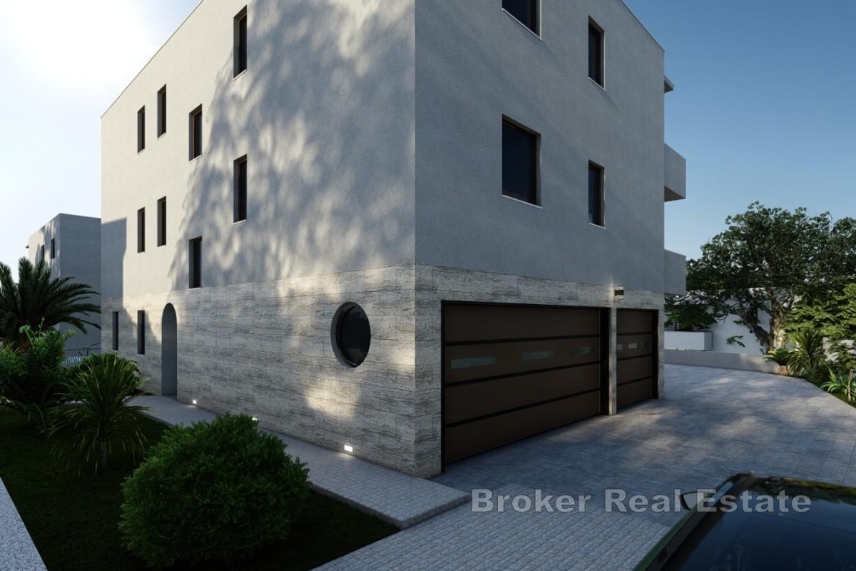 Apartament w nowym budynku na wyspie Ciovo z widokiem na morze