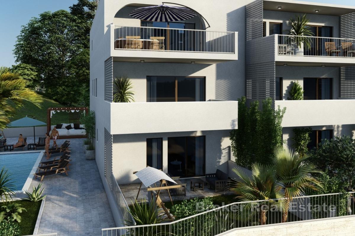 Apartman u novogradnji na Čiovu s pogledom na more