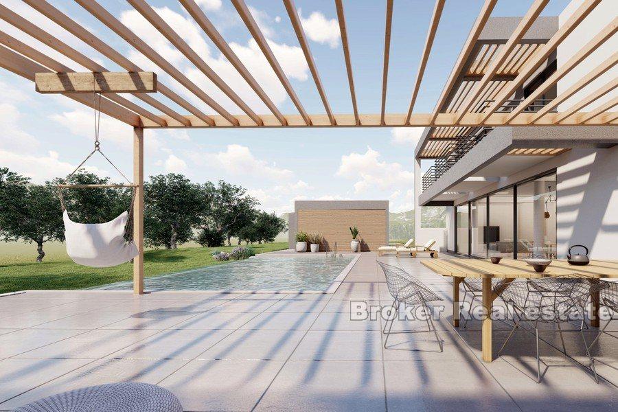 Casa in costruzione con vista mare