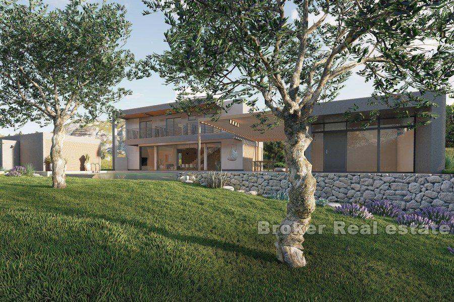 Casa in costruzione con vista mare