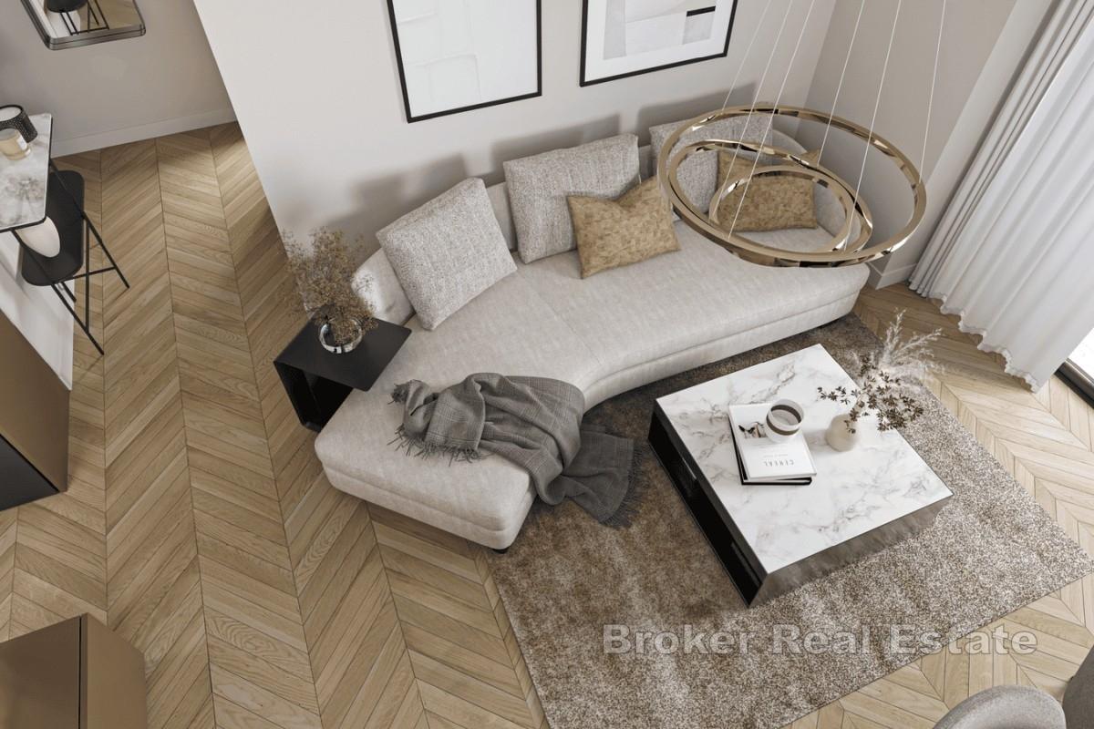 Ampio appartamento con una camera da letto in un moderno edificio di nuova costruzione