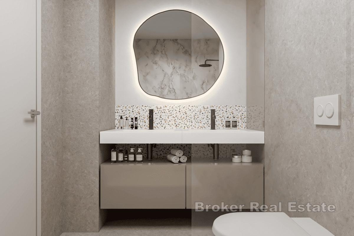 Ampio appartamento con una camera da letto in un moderno edificio di nuova costruzione