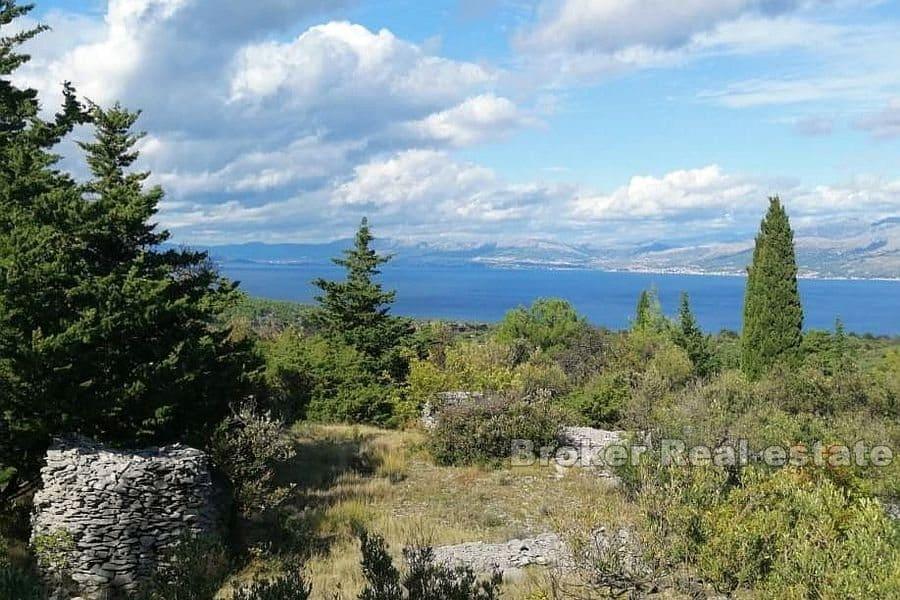 Строительство земли с открытым видом на море