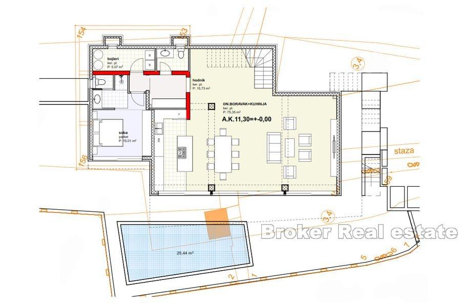 Terrain constructible au premier rang de la mer