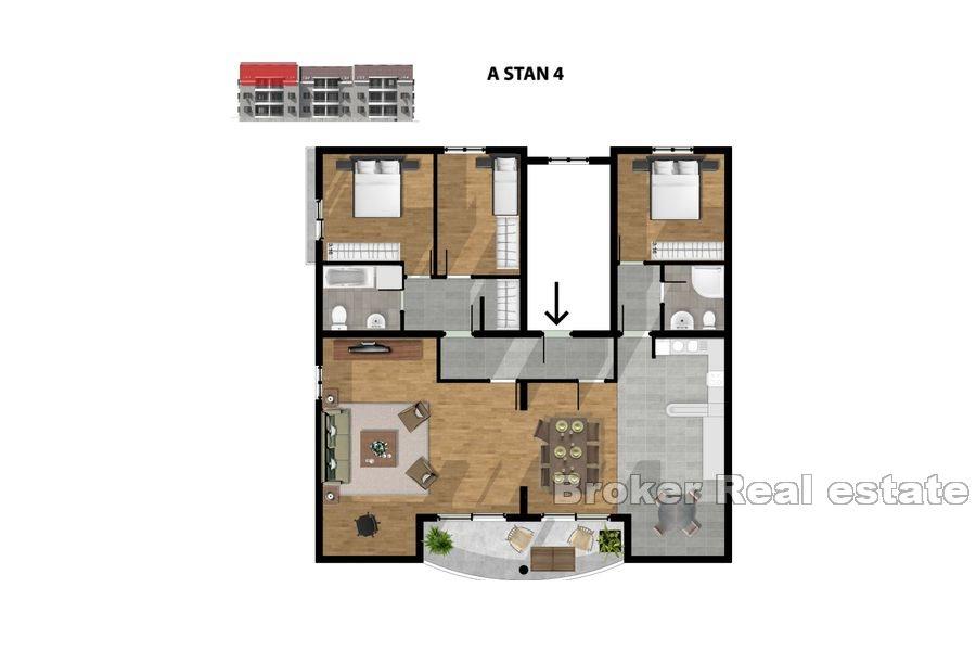 Apartments near the sea