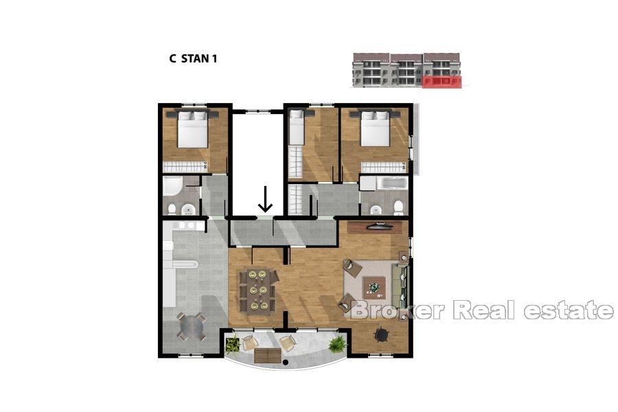 Apartments near the sea