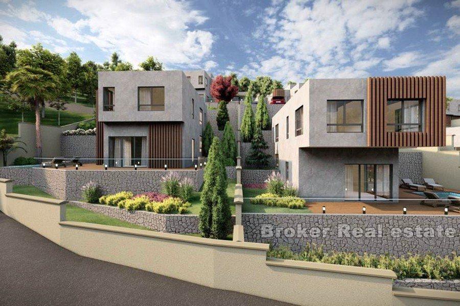 Complexe de villas avec vue mer