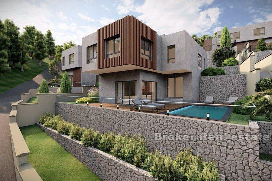 Complexe de villas avec vue mer