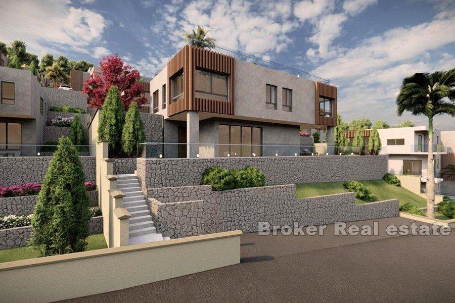 Detached villa with open sea view