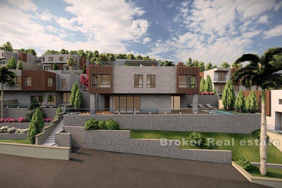 Detached villa with open sea view