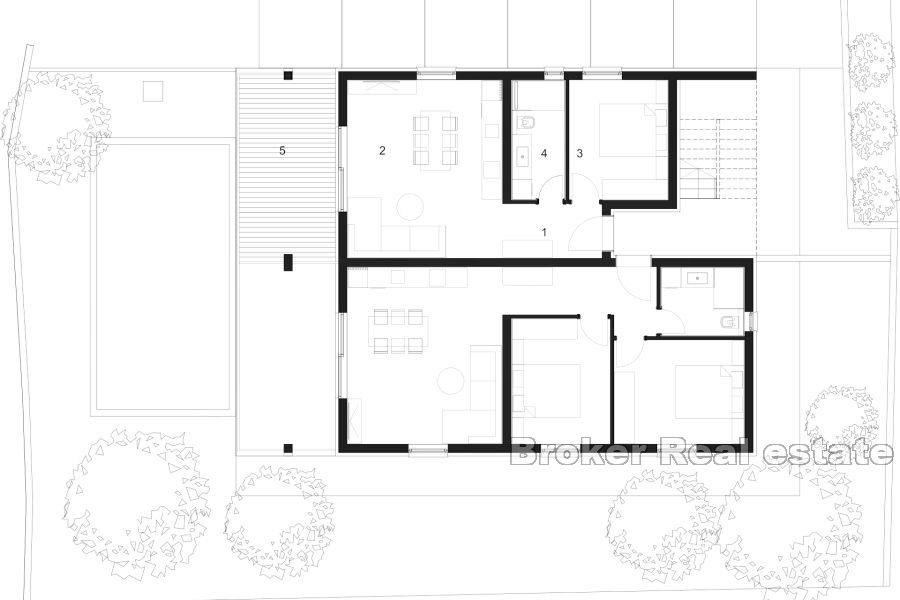 Wohnungen mit Pool und Dachterrasse im Bau