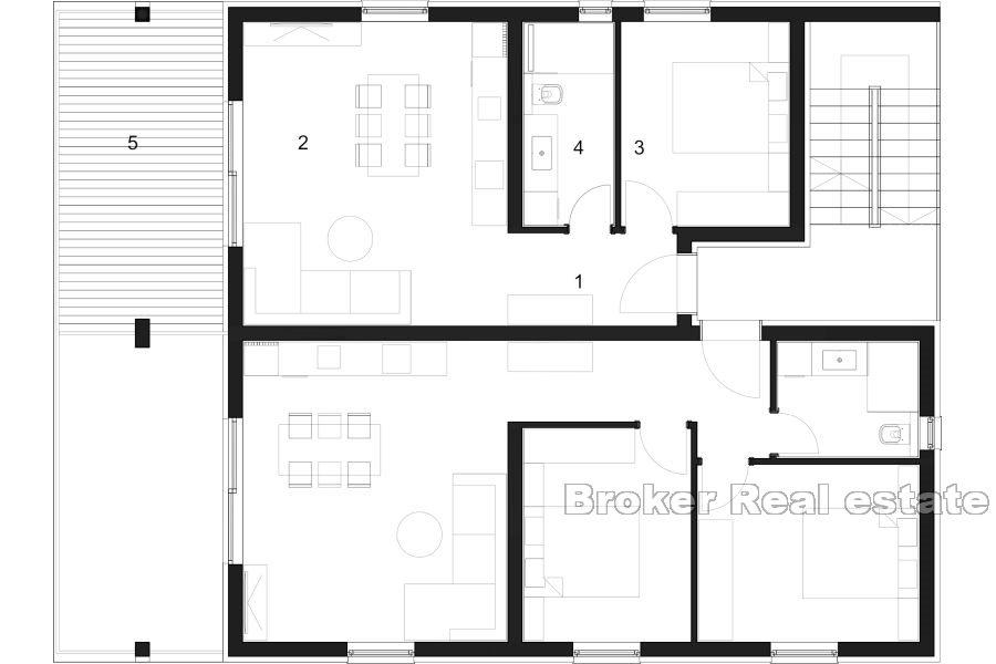 Wohnungen mit Pool und Dachterrasse im Bau