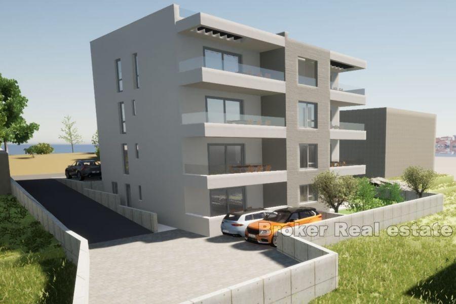 Apartments under construction with sea view