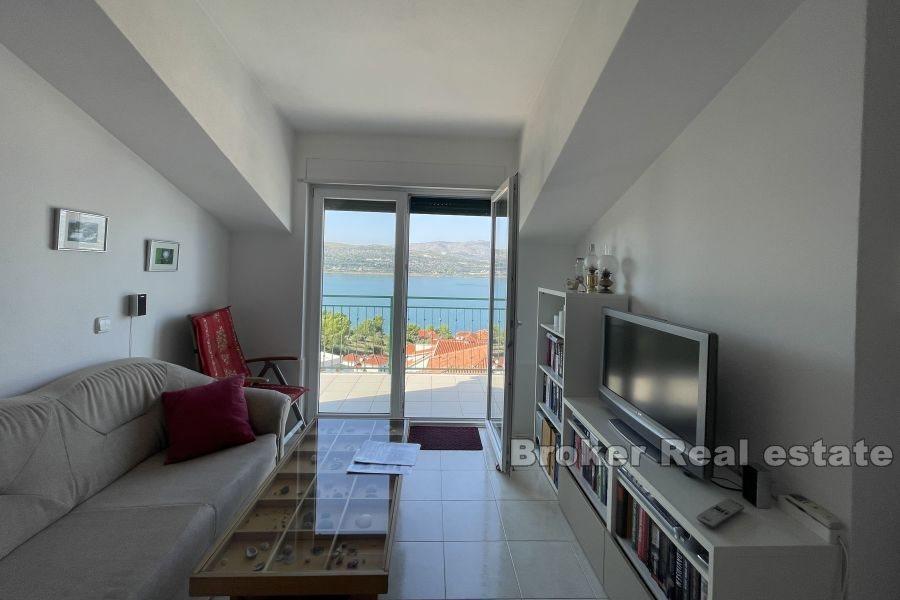 Two-room penthouse apartment with sea view
