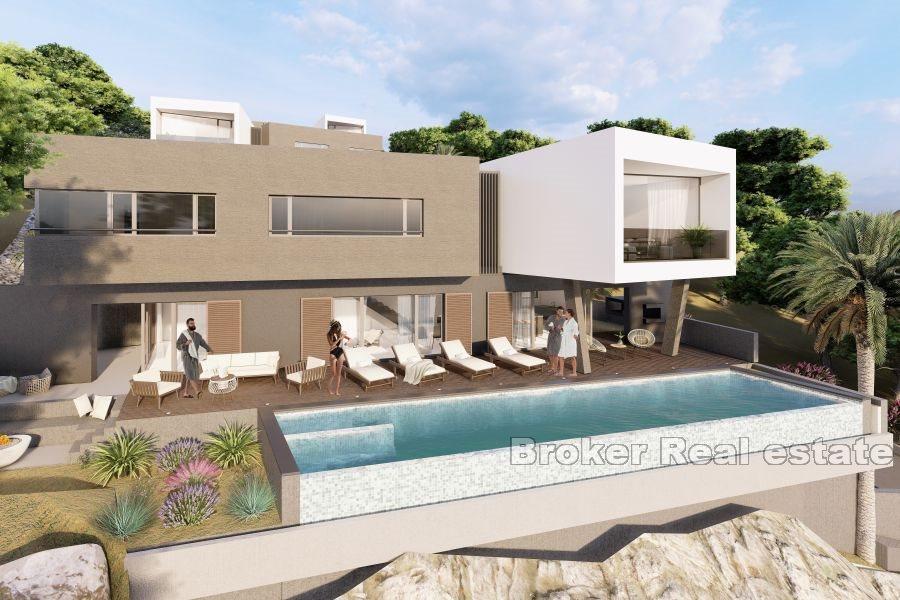Moderní vila s panoramatickým výhledem na moře