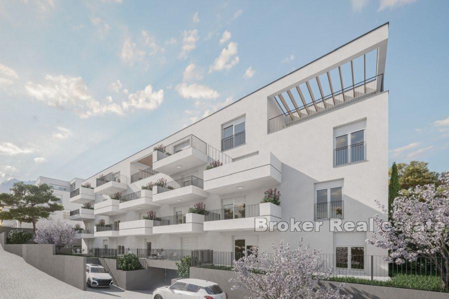 Apartments under construction with sea view