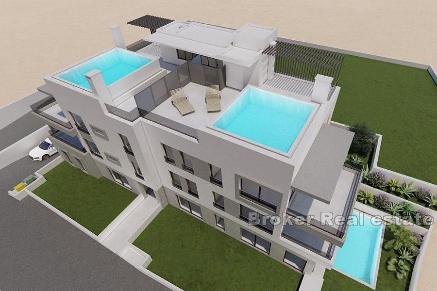 Luxury apartments with private pool