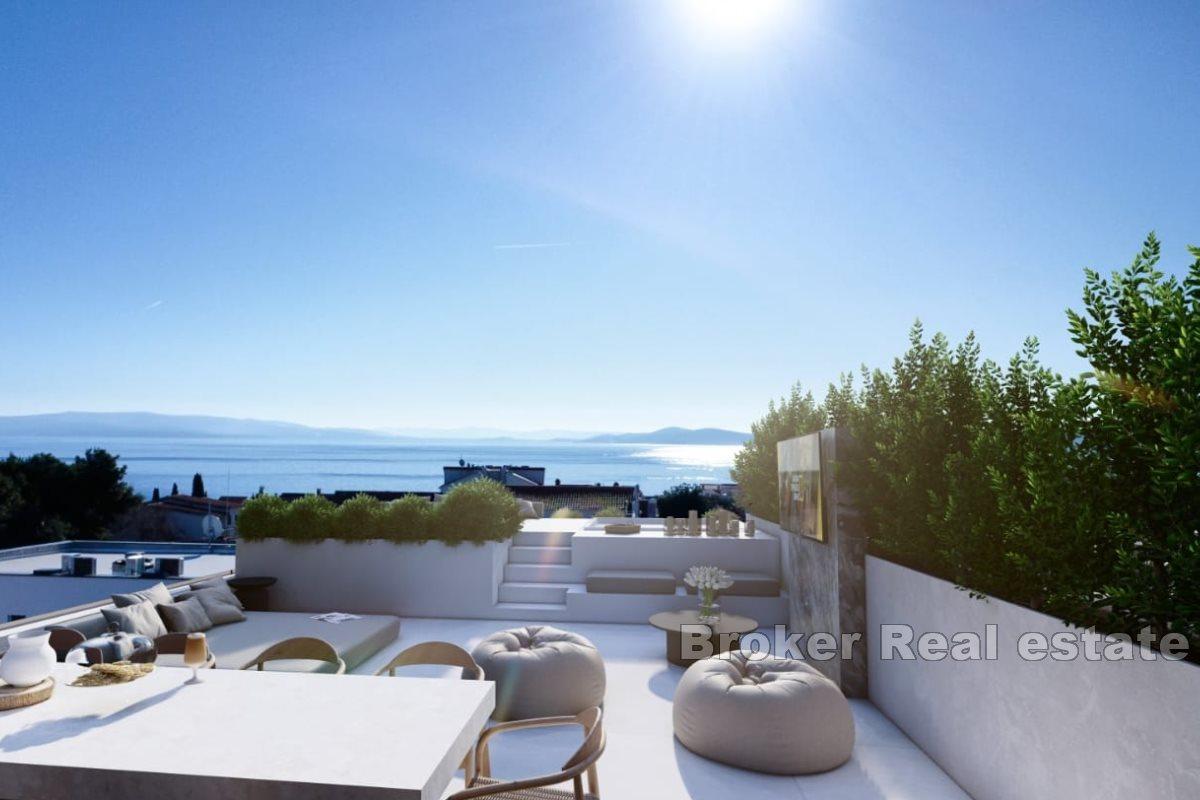 Wohnungen in einem Neubau mit Swimmingpool