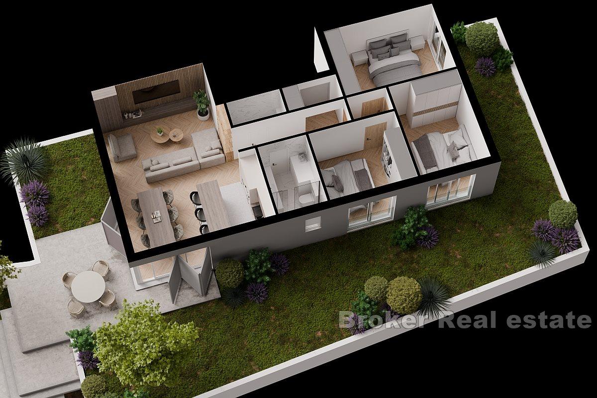 Luxuswohnungen in einem Neubau mit Meerblick