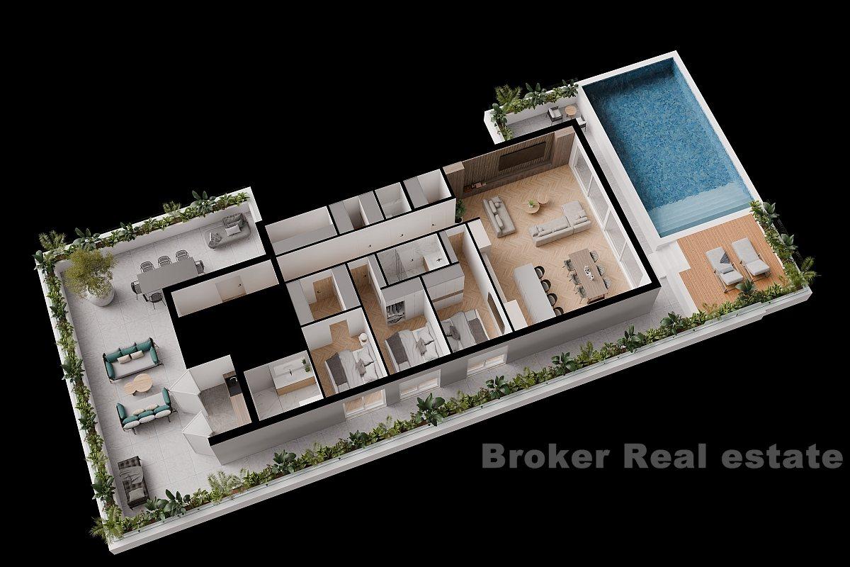 Luxusní penthouse s otevřeným výhledem na moře