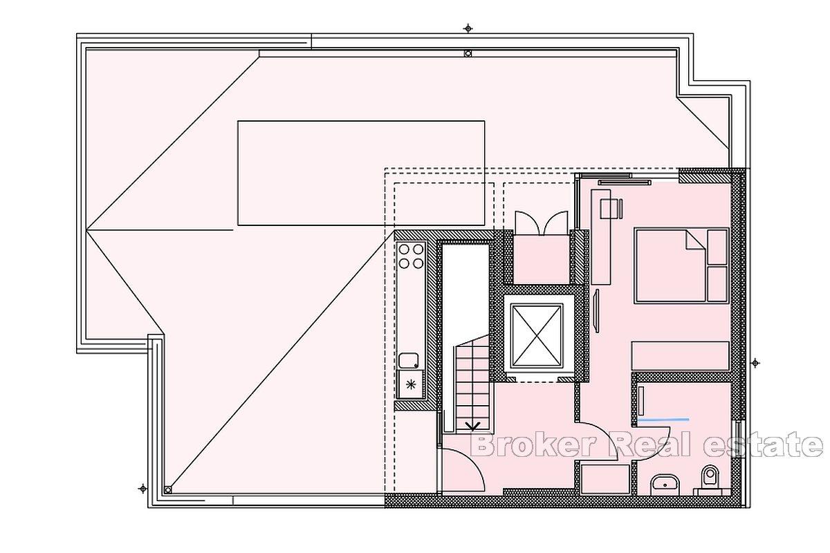 Luxusní dvoupatrový apartmán s výhledem na moře