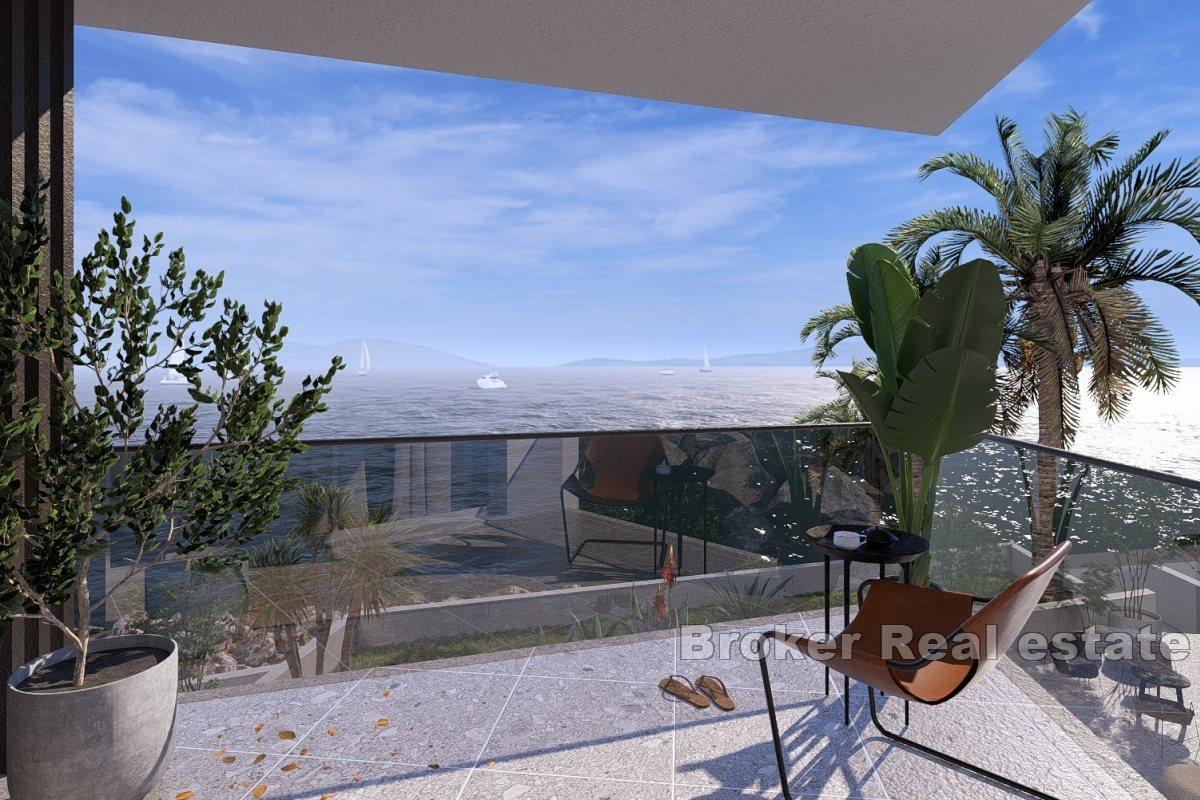 Moderní dvoupokojový apartmán v první řadě k moři