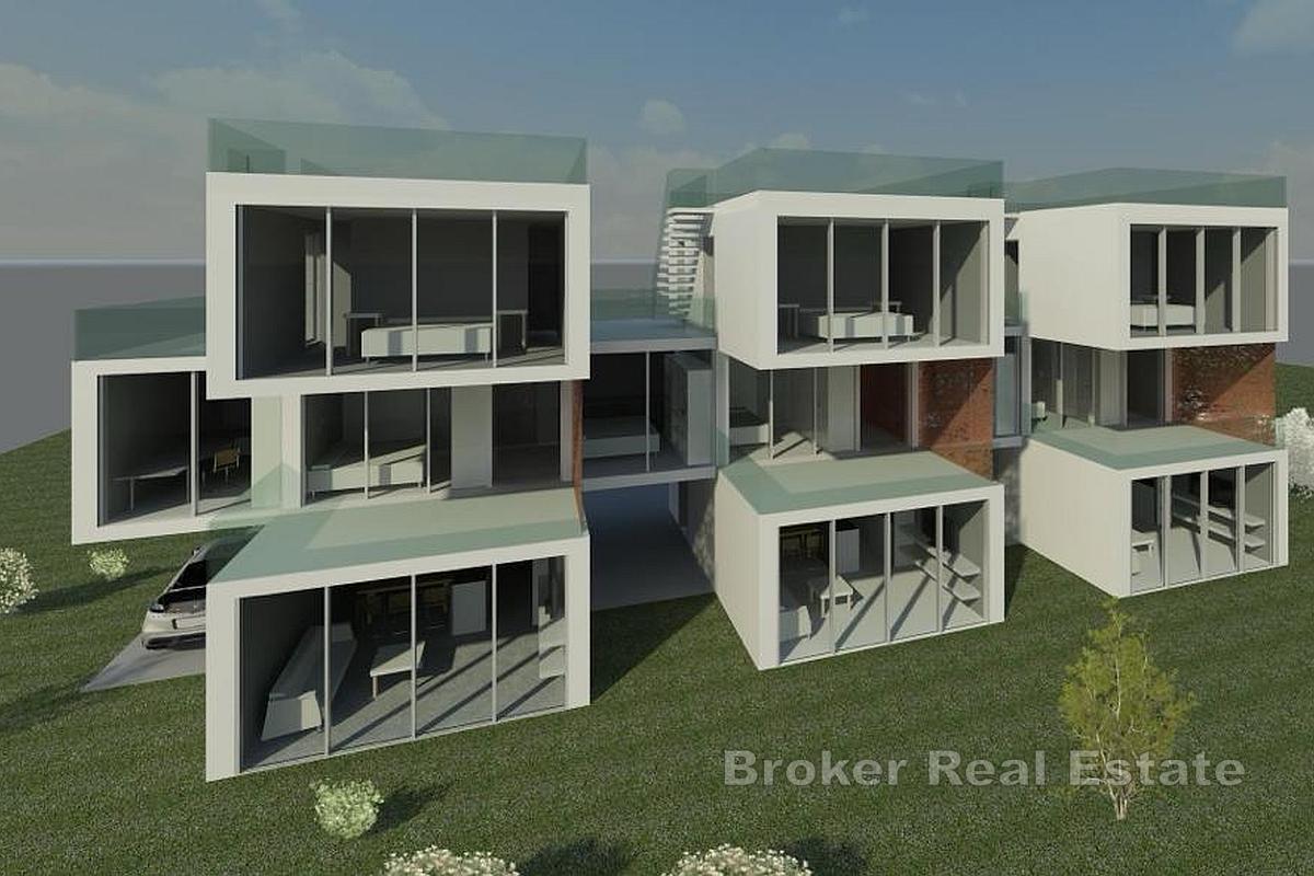 Villa mitoyenne moderne avec vue mer