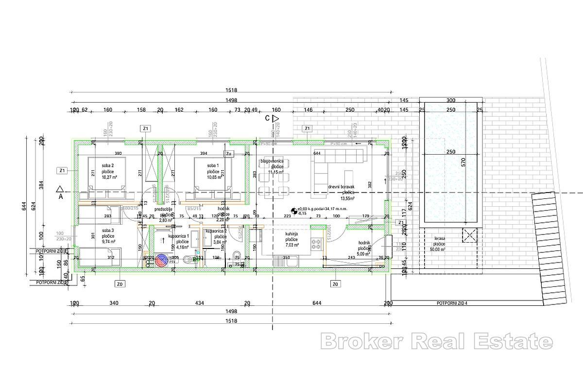 Prostorný apartmán s bazénem a zahradou