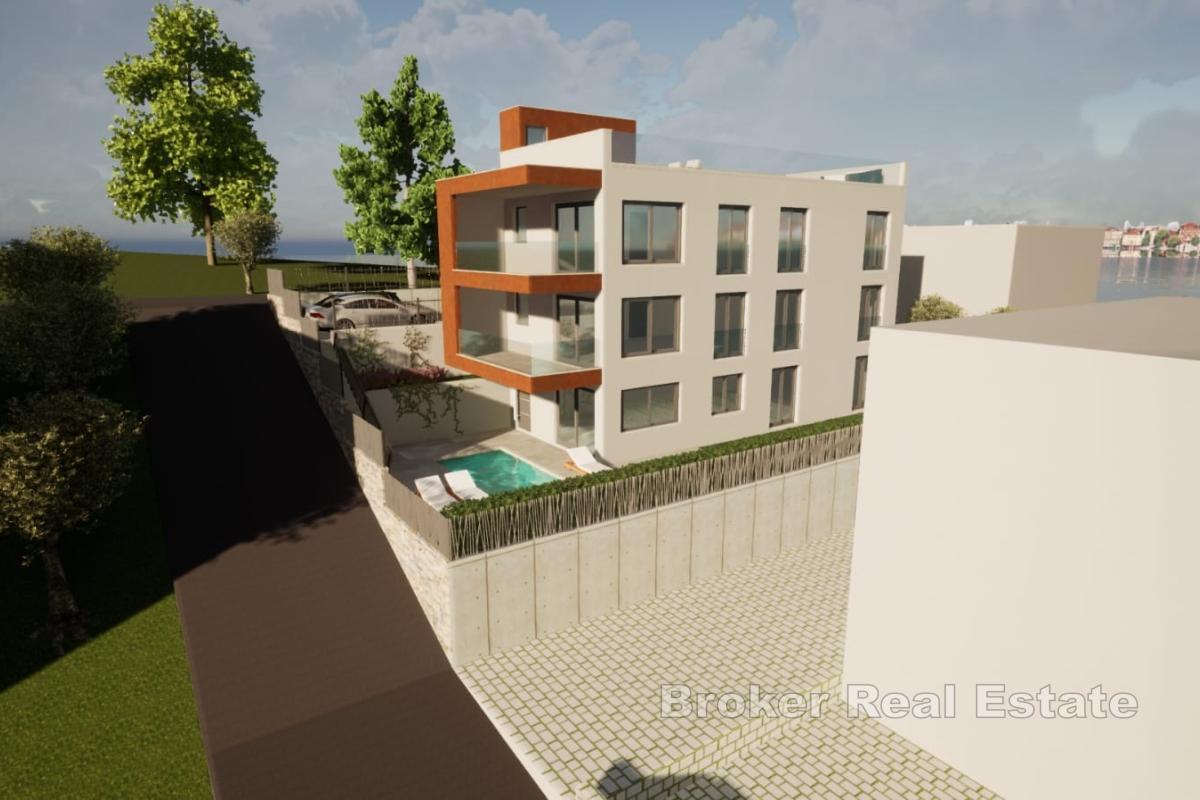 Komfortní penthouse s výhledem na moře