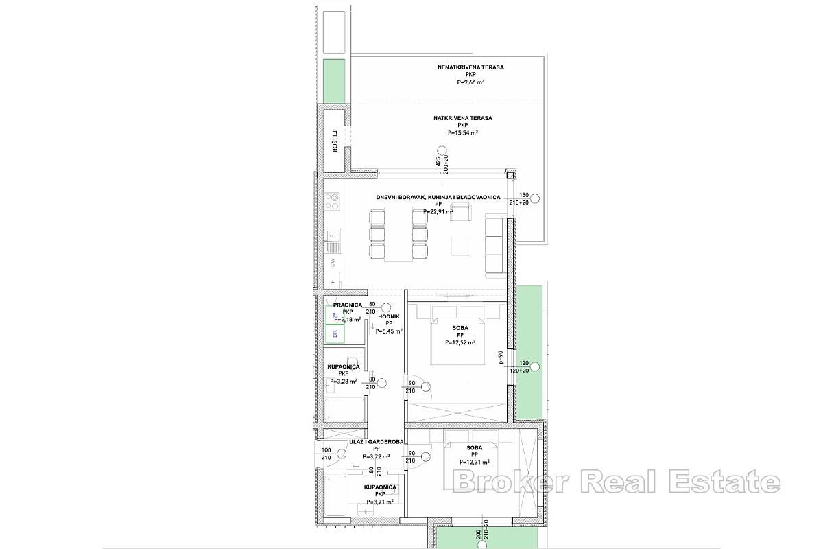 Dvoupokojový apartmán s výhledem na moře