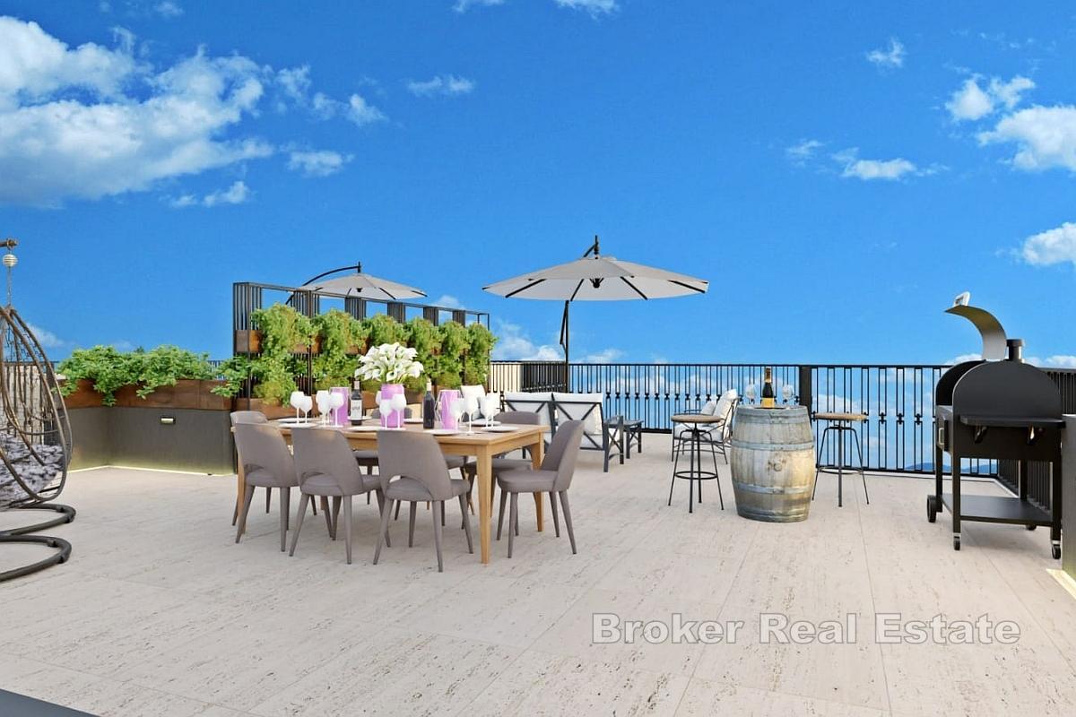 Modern tvårumslägenhet med havsutsikt