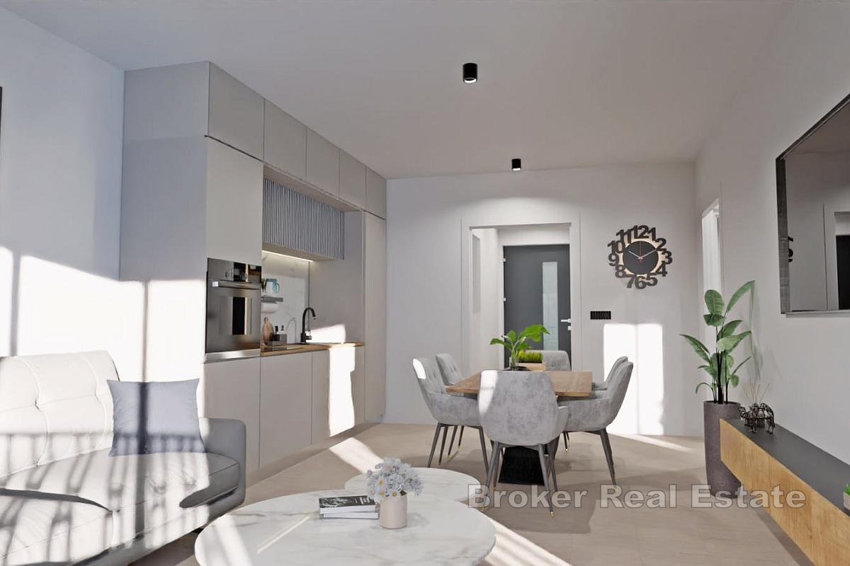 Nowoczesny apartament z dwiema sypialniami i widokiem na morze