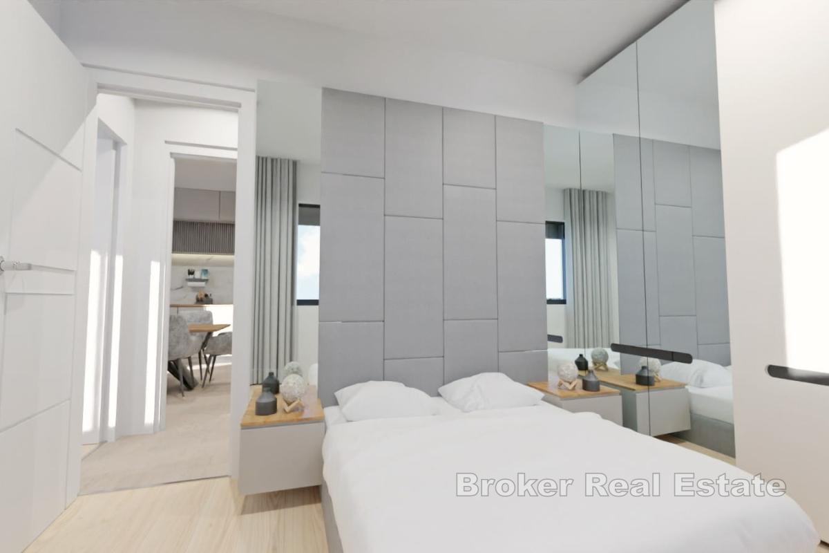 Penthouse apartmán v novostavbě se střešní terasou