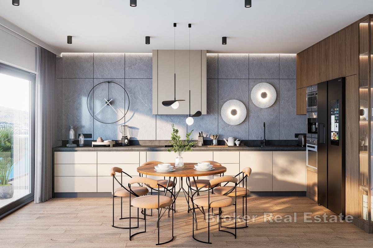 Mimořádný penthouse apartmán se střešní terasou v první řadě u moře