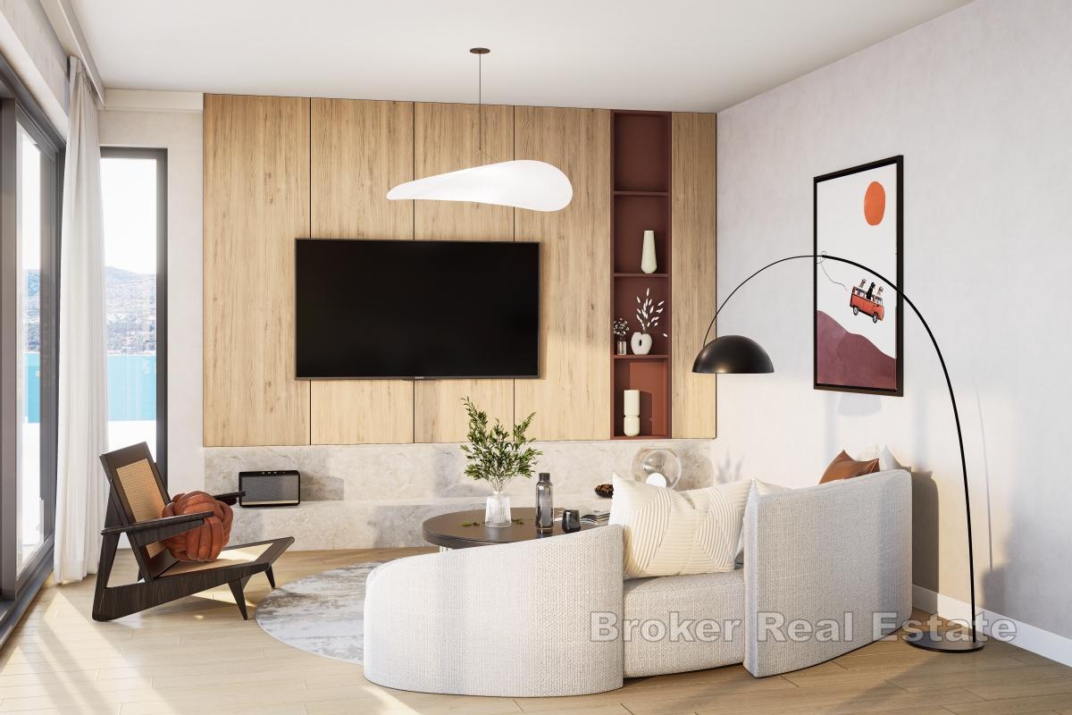 Luxueux appartement penthouse de deux chambres avec toit-terrasse