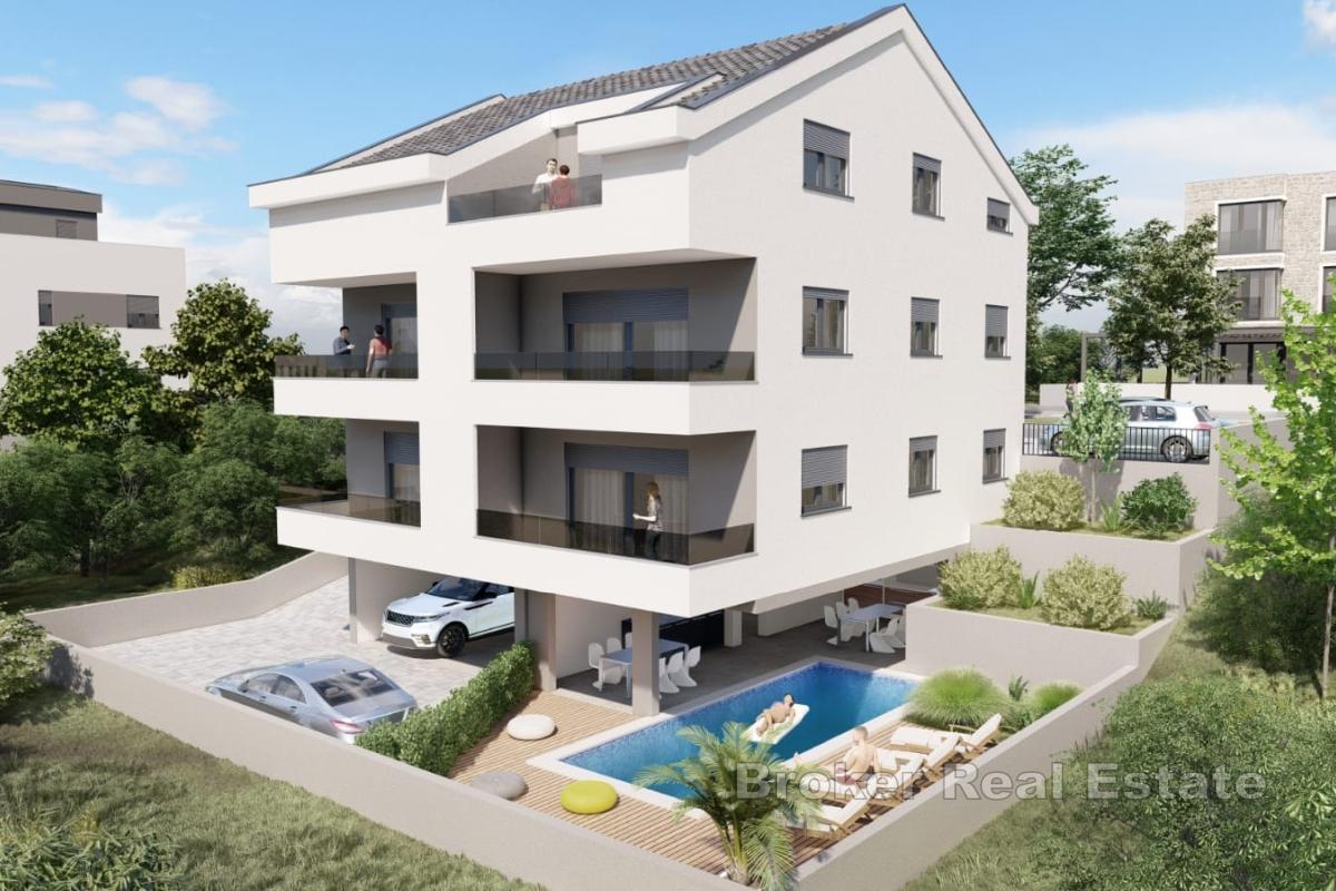 Nowoczesny apartament z dwiema sypialniami i widokiem na morze