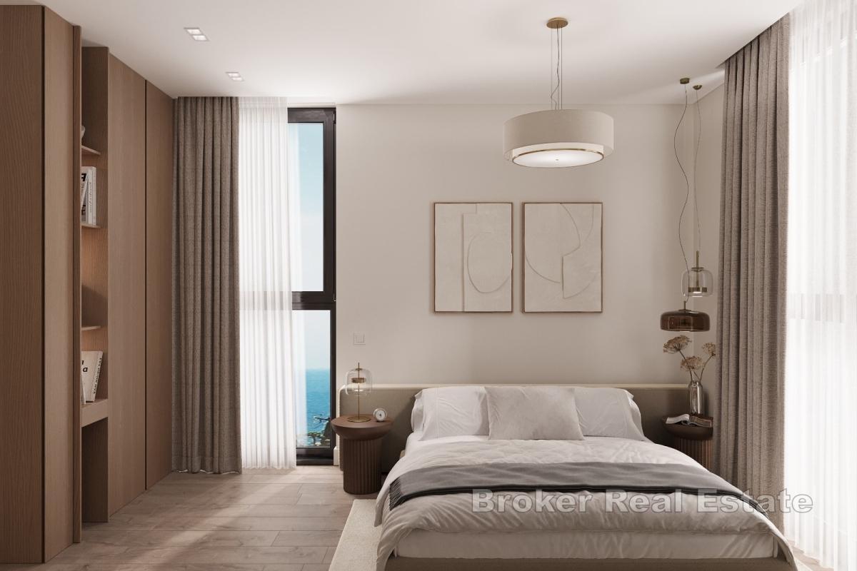 Appartement moderne de deux chambres avec vue mer